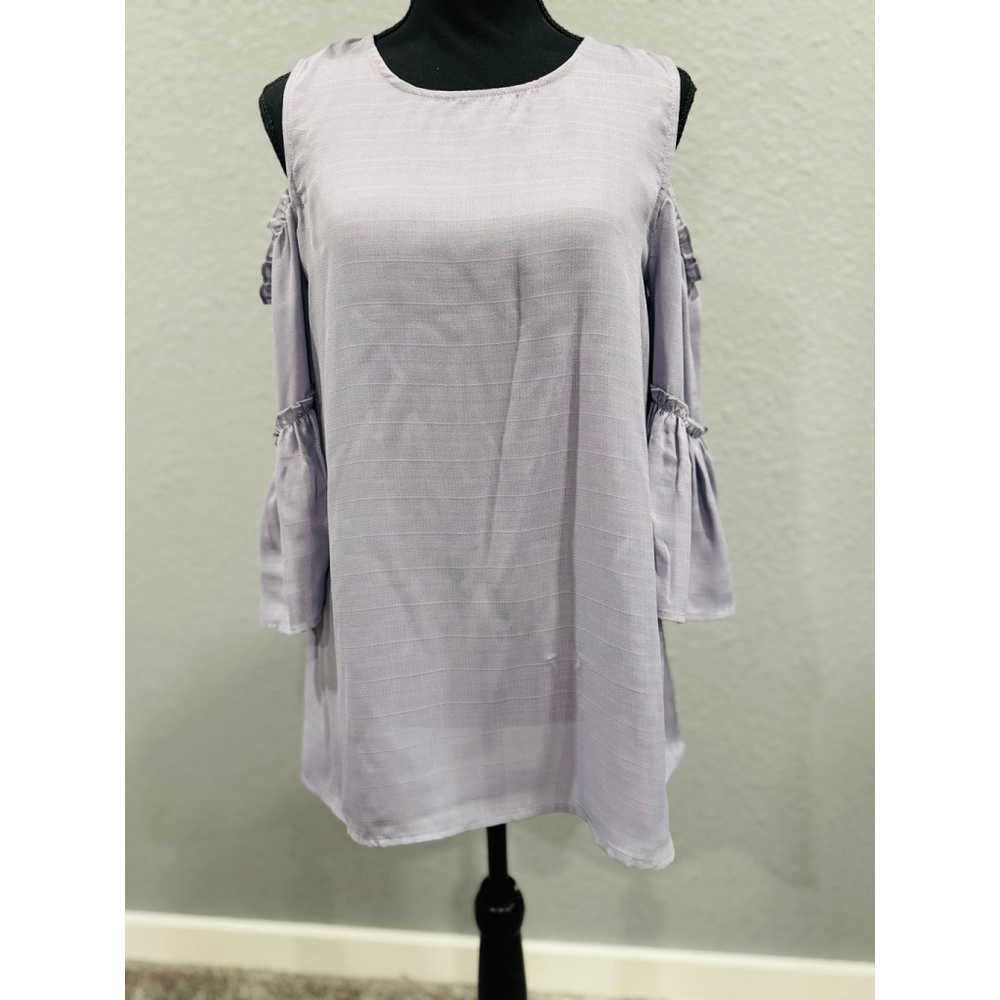 Stylive Cold Shoulder Lavender Top | Sizes M, NWOT